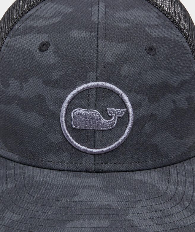 Vineyard Vines Boys' Speckled Camo Whale Dot Trucker Hat One Size